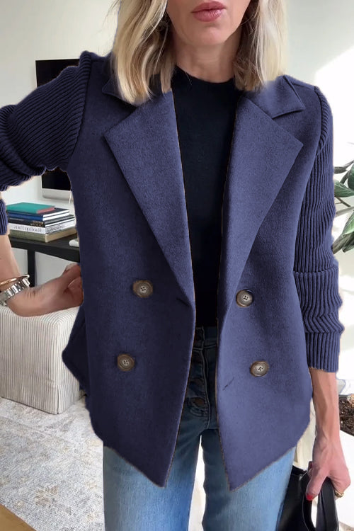 Lenora™ | Blazer Chic en Tricot à Manches