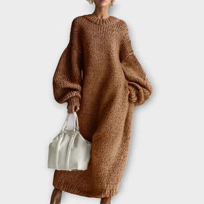 Robe Maxi en Tricot Oversized et Confortable