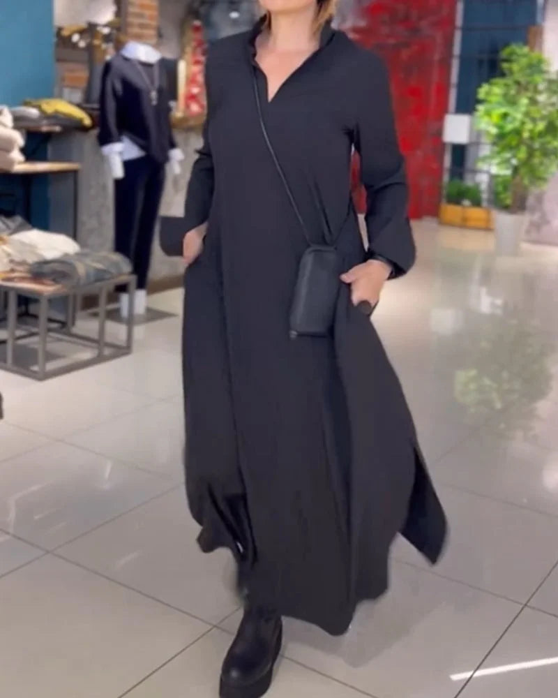 Helena™ | Robe longue et ample avec fentes latérales