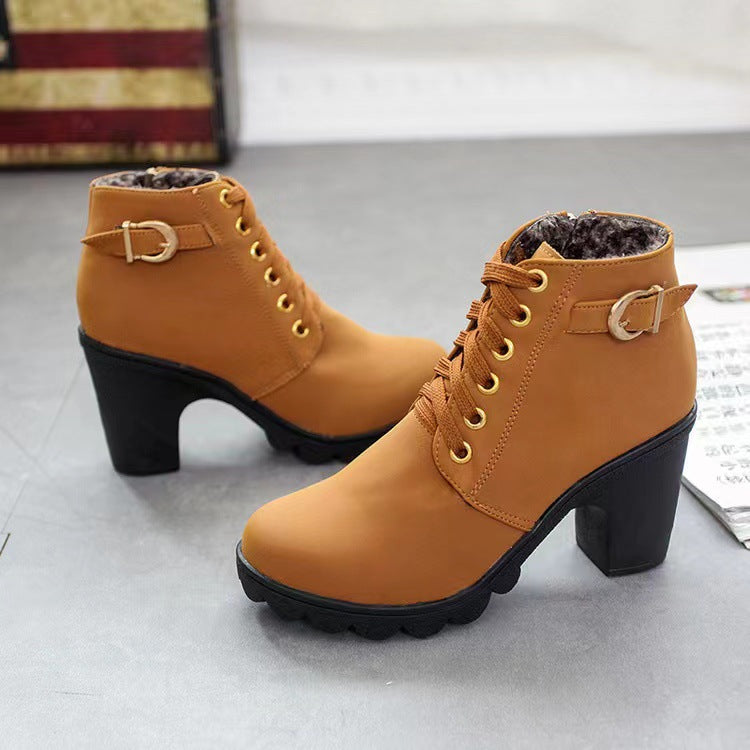 Stivali con Tacco Chunky da Donna