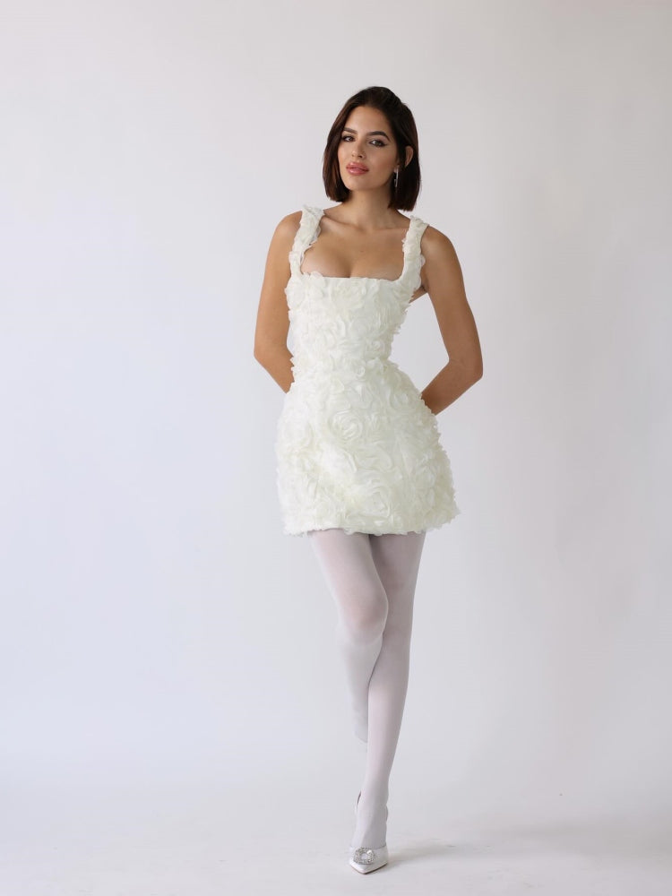 Jennifer | Robe Mini Corset Blossom Embrace