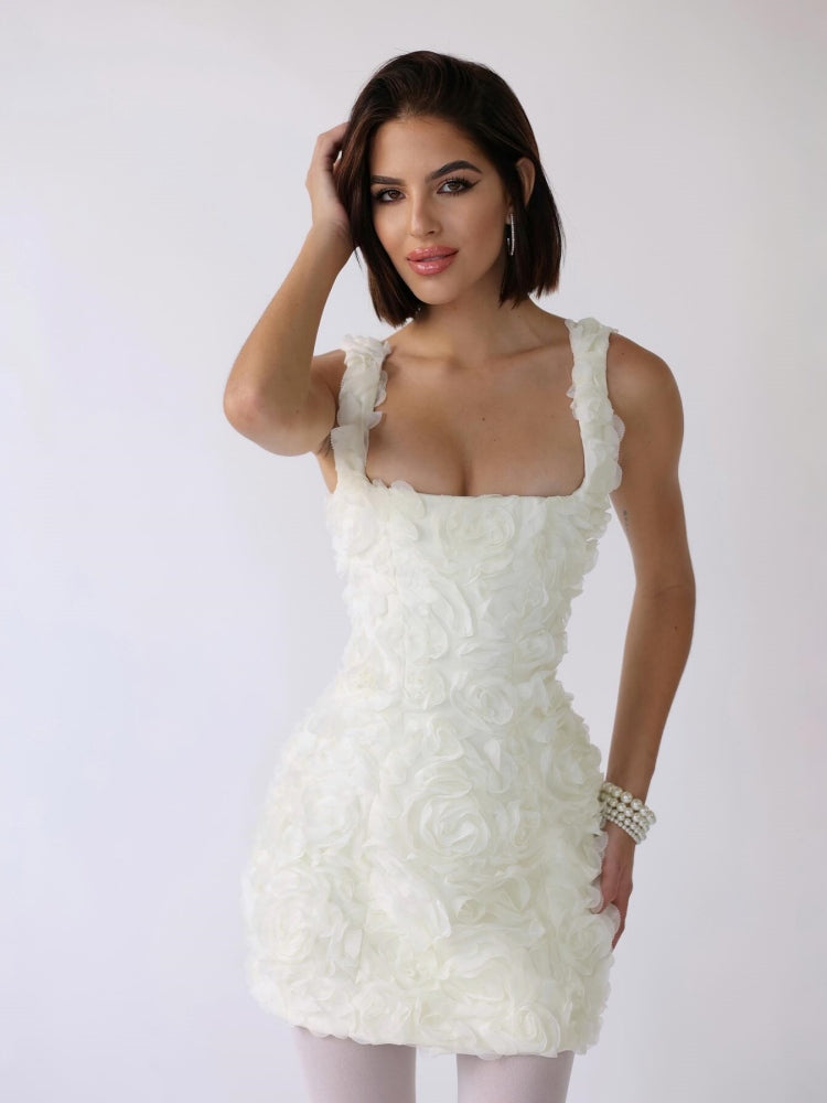Jennifer | Robe Mini Corset Blossom Embrace