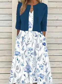 MADISON – ENSEMBLE DE ROBES MIDI ÉLÉGANTES AVEC FLEURS