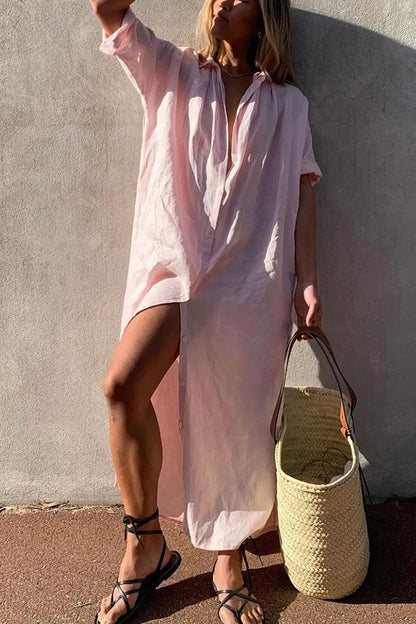 Gracey - Robe Chemise Style Plage