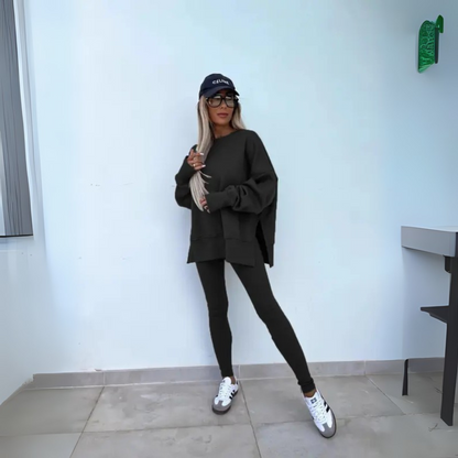 MADISON – ENSEMBLE DE SUDADERA OVERSIZE ET LEGGINGS