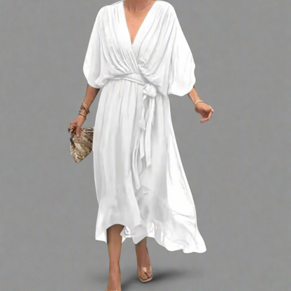 Dorselinde | Robe Maxi Élégante avec Décolleté Féminin