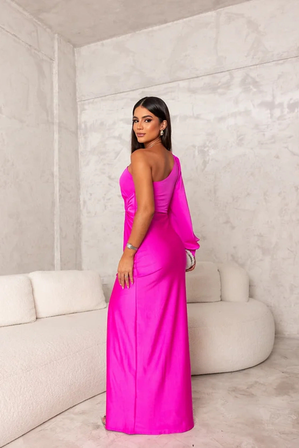 Zarra – Robe Maxi Élégante à Une Épaule