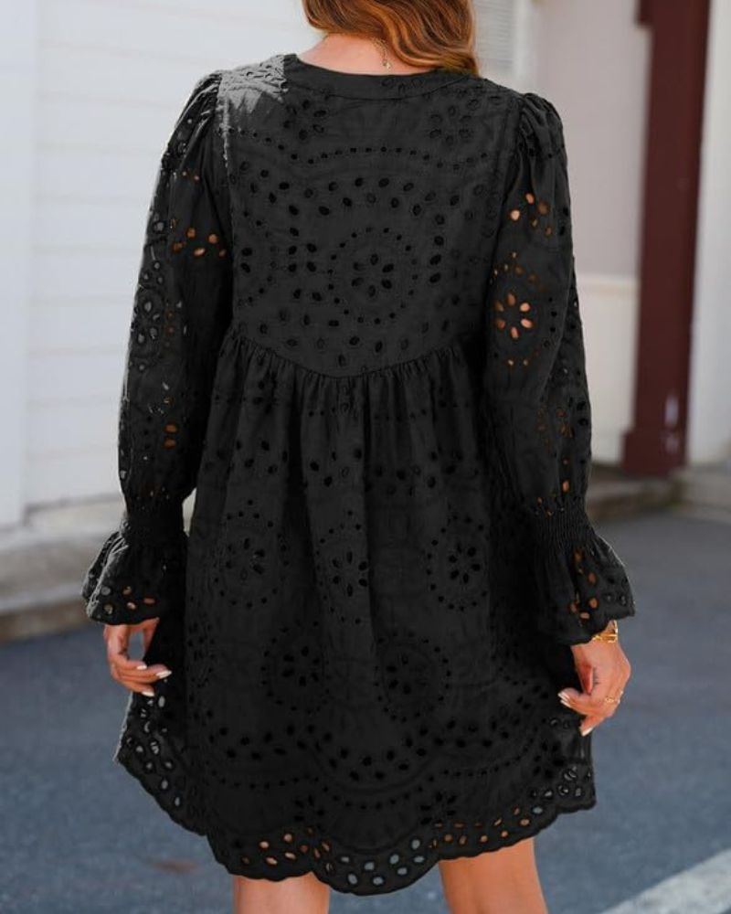 Paisley - Élégante robe midi avec découpes