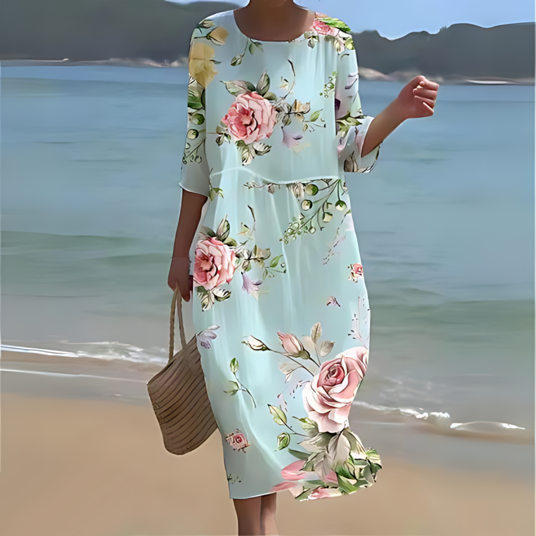 Alina – Robe Midi Fluide