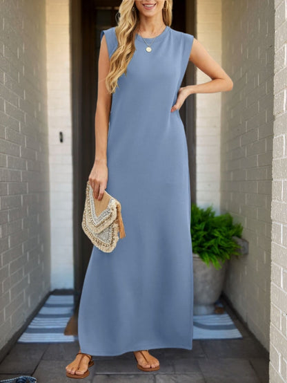 Riley™ - Robe en Lin Élégante avec Détails Faits Main