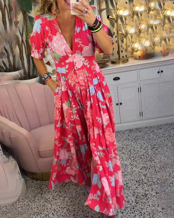 Floriana | Robe Fleurie Vibrante