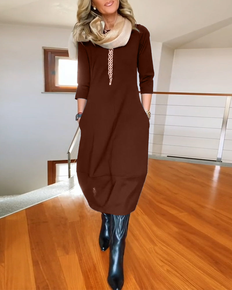 Jennifer | Robe d'Élégance Casual Gracieuse