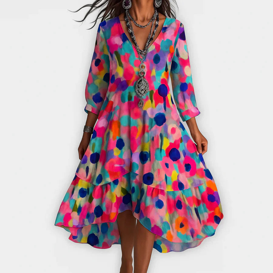Soraya™ – Robe Boho Fraîche avec une Coupe Flatteuse