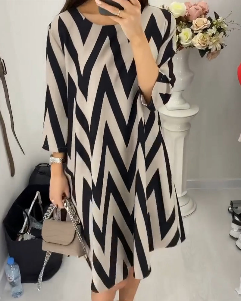 Lovenza - Robe Midi Zigzag