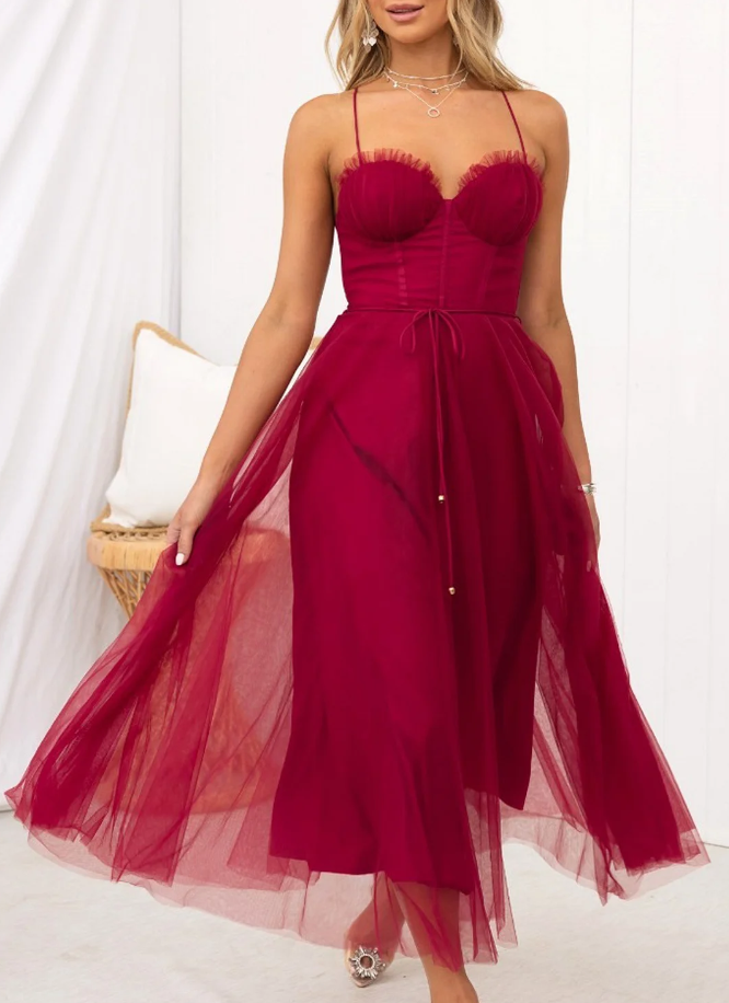 Jana – Robe midi pour les journées chaudes