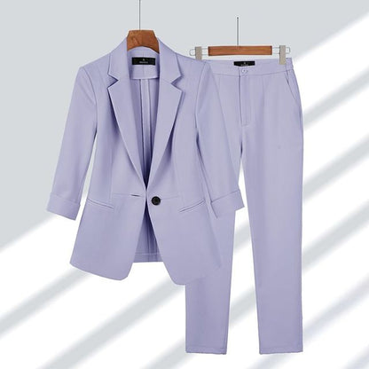 Viktoriya - Ensemble Blazer et Pantalon en Deux Pièces