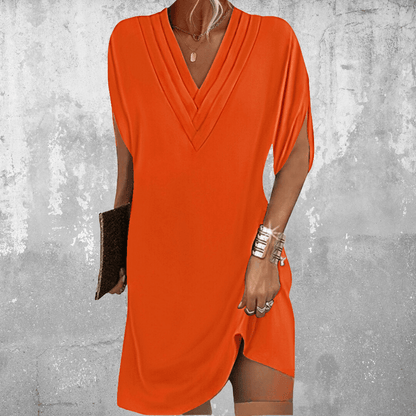 Talia - Robes Boho sans souci avec décolleté en V