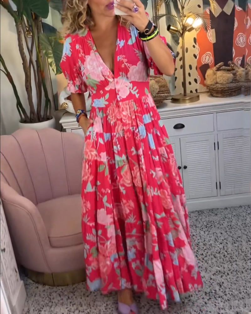 MARGIT - ROBE FLORALE D'ÉTÉ