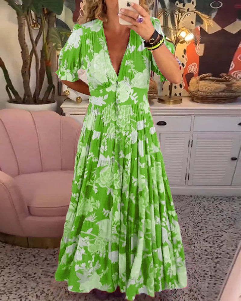 MARGIT - ROBE FLORALE D'ÉTÉ