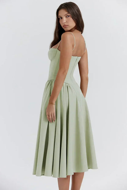 Elara | Robe d'Été Élégante à Corset