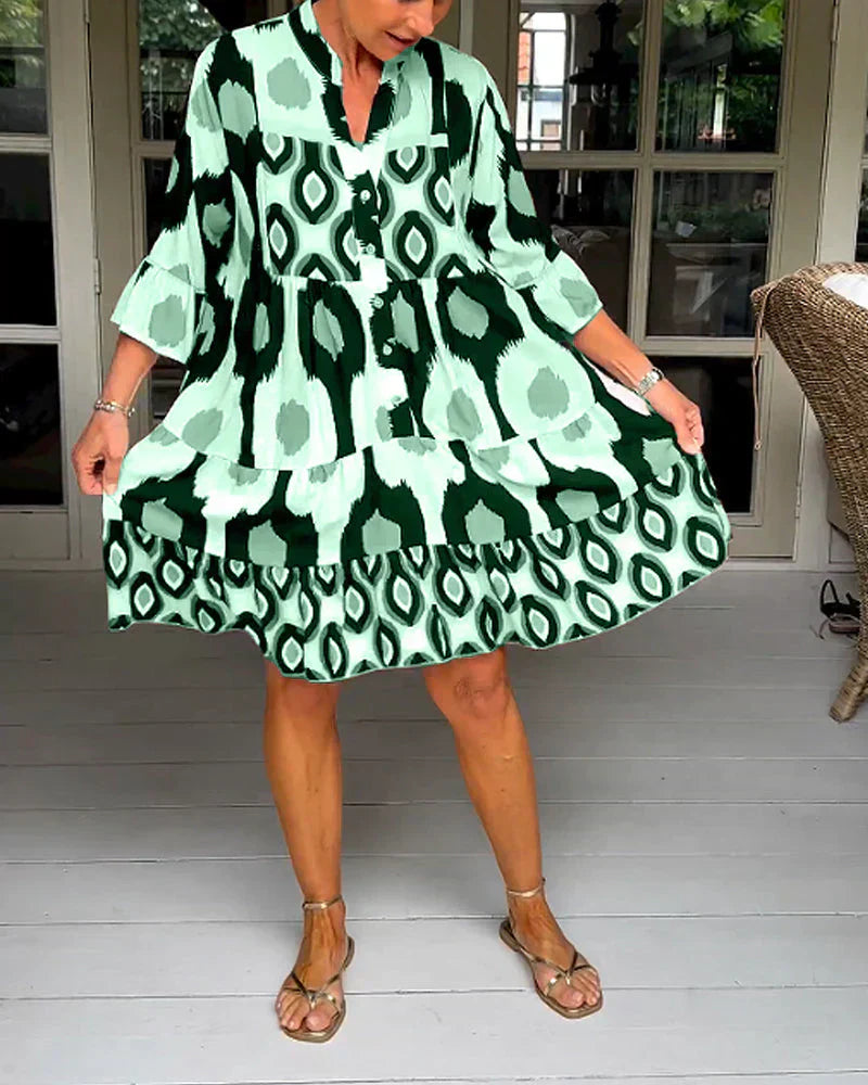 Talia - Robe Midi Imprimée