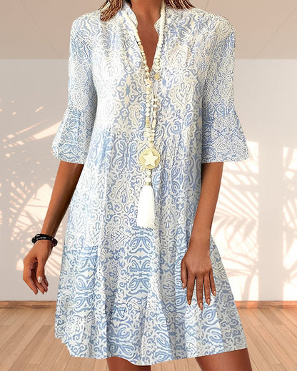 Jhanna - Robe Élégante Imprimée pour Femmes
