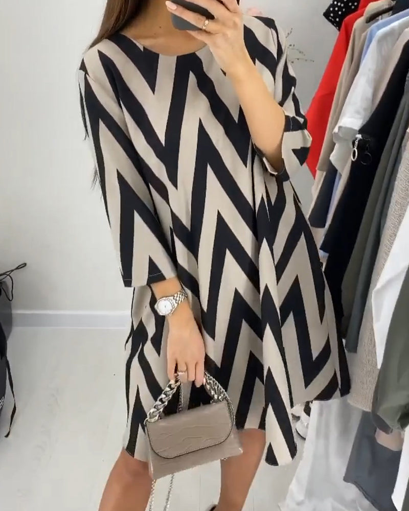 Lovenza - Robe Midi Zigzag