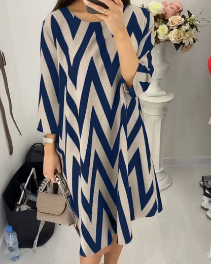 Lovenza - Robe Midi Zigzag