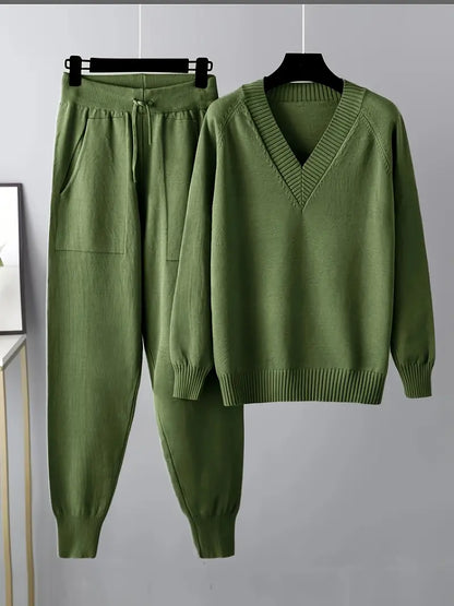 MORGAN – ENSEMBLE DE LOUNGE EN TRICOT CONFORTABLE EN DEUX PIÈCES
