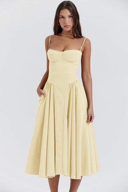 Elara | Robe d'Été Élégante à Corset