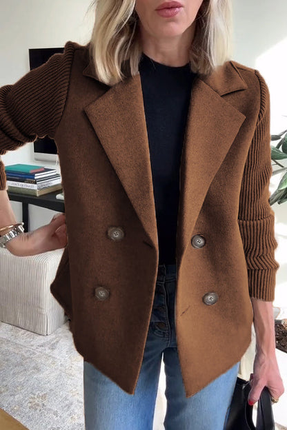 Lenora™ - Blazer Chic en Tricot à Manches