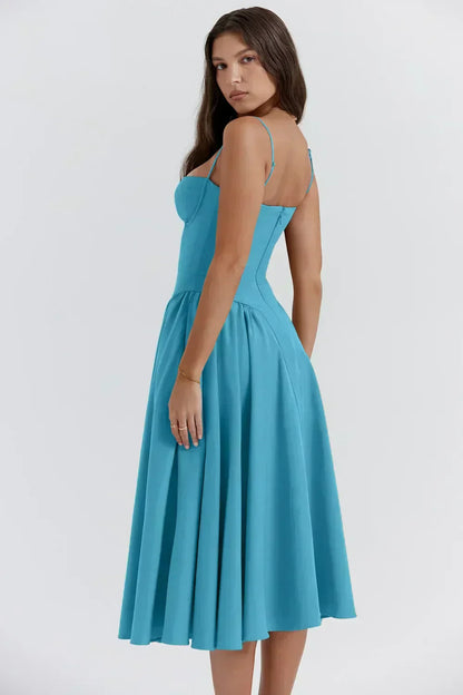 Elara | Robe d'Été Élégante à Corset