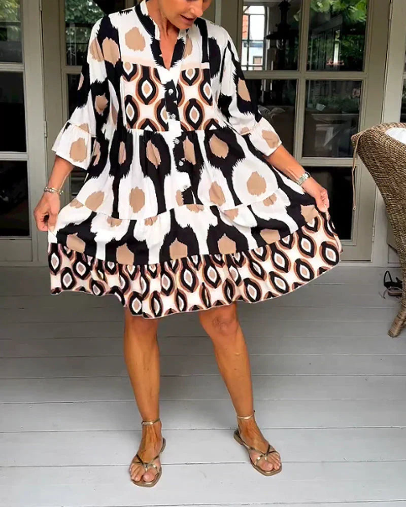 Talia - Robe Midi Imprimée