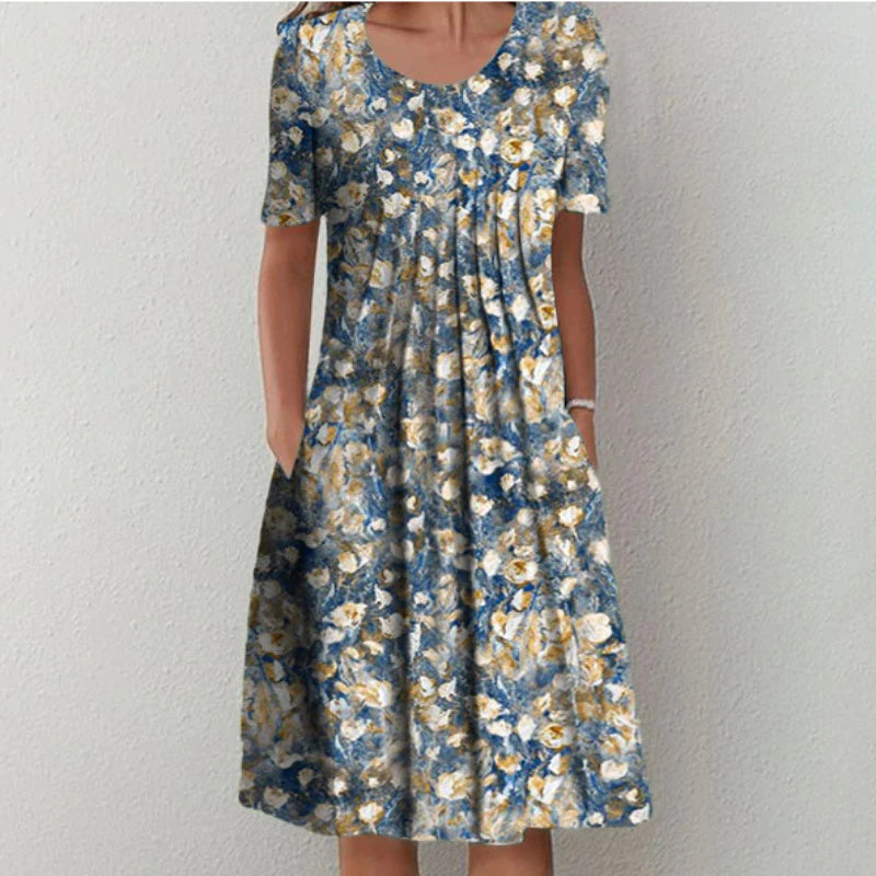 Erin - Robe élégante avec un imprimé floral délicat