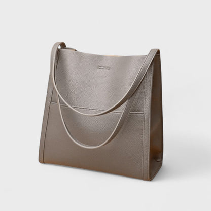 Fera - Sac à bandoulière en cuir véritable uni