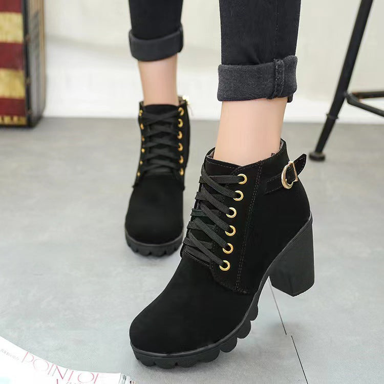 Stivali con Tacco Chunky da Donna
