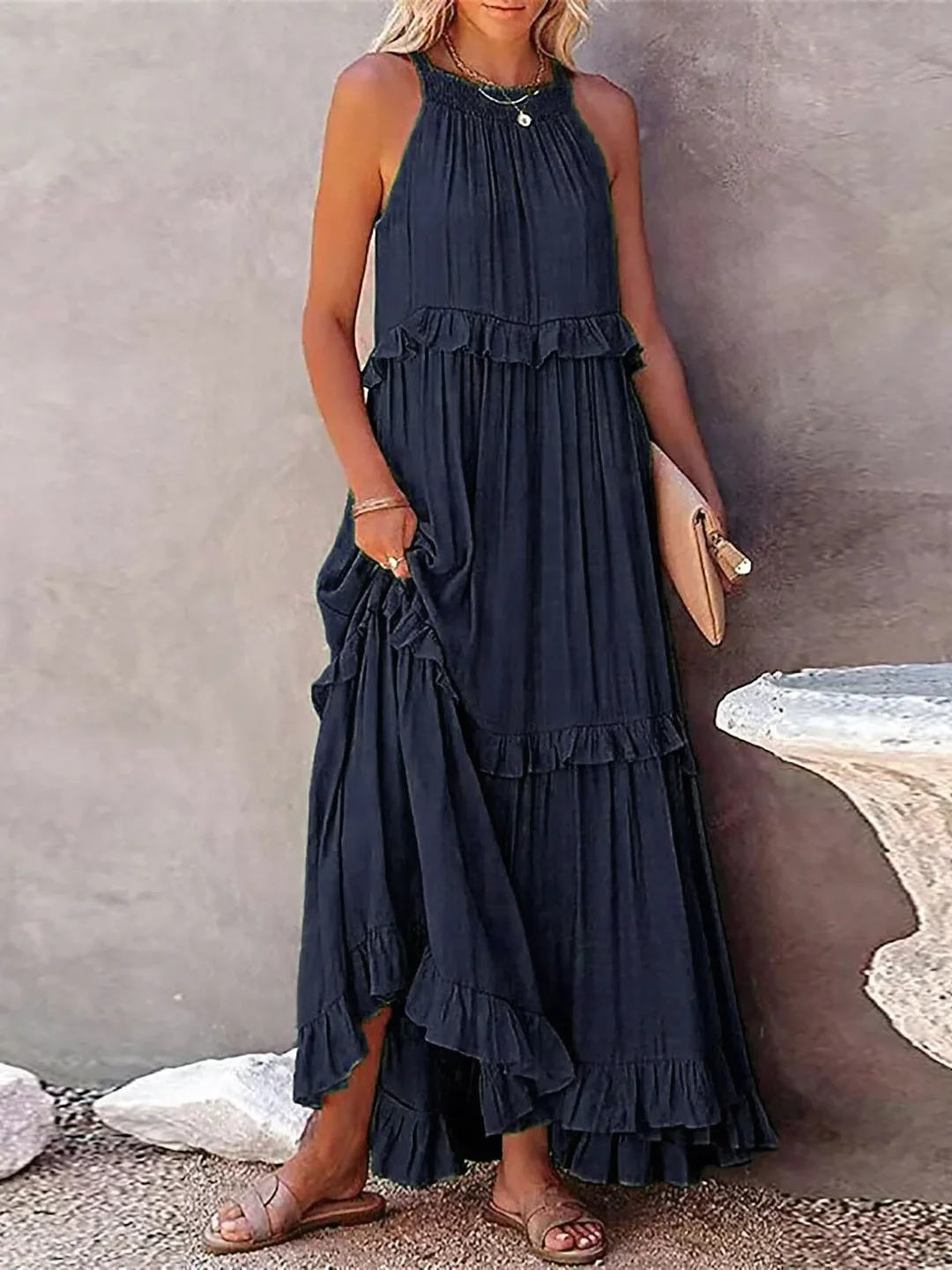 Mabel | Robe Maxi Ruffle Breeze