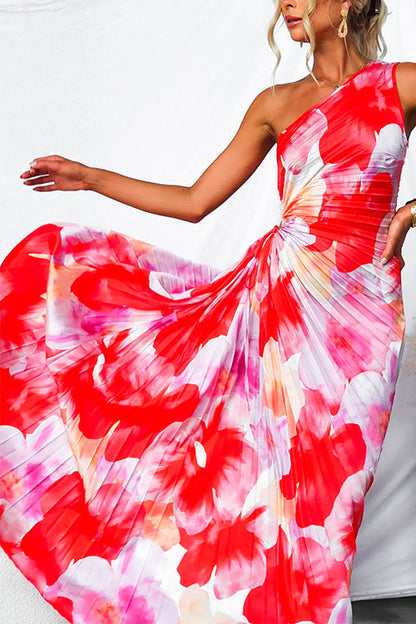 Kacie - Robe Maxi Plissée d'Été