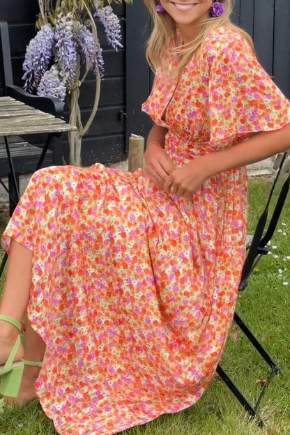 Robe Maxi Élégante Sandra avec Décolleté en V