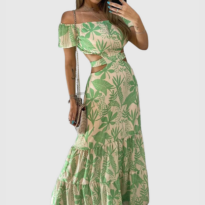 Arden - Robe Midi à Coupe Irrégulière Élégante