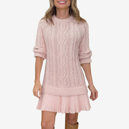 Robe en Pull Tressé