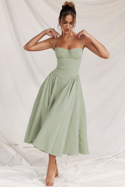 Elara | Robe d'Été Élégante à Corset