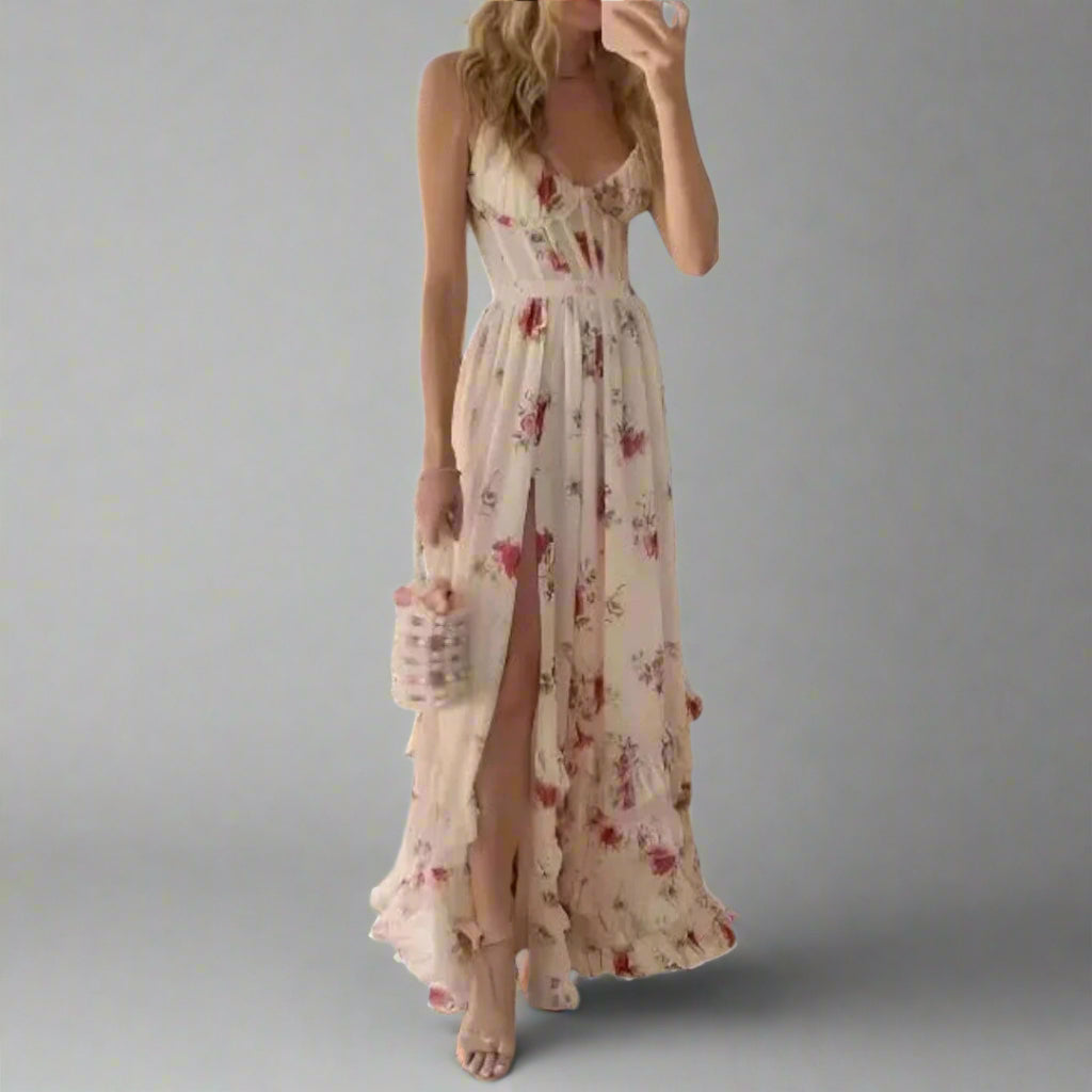 Nicole | Robe Maxi Chic pour Occasions Inoubliables