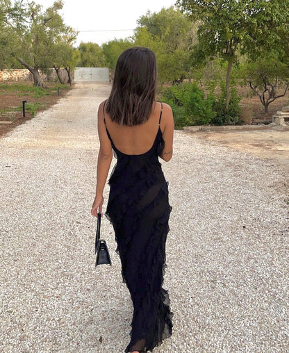 Zara - Robe Maxi avec Volants