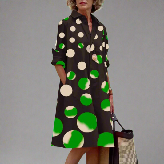 Nika | Robe Midi Élégante avec Imprimé Floral