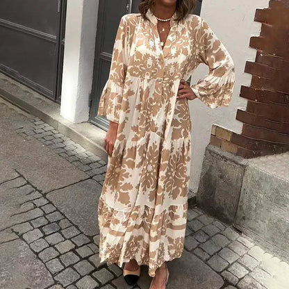 Avielle - Robe Maxi Boho Imprimée et à la Mode