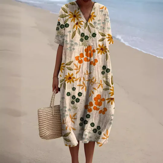 GABRIELA – ROBE INFORMELLE AVEC THÈME FLORAL