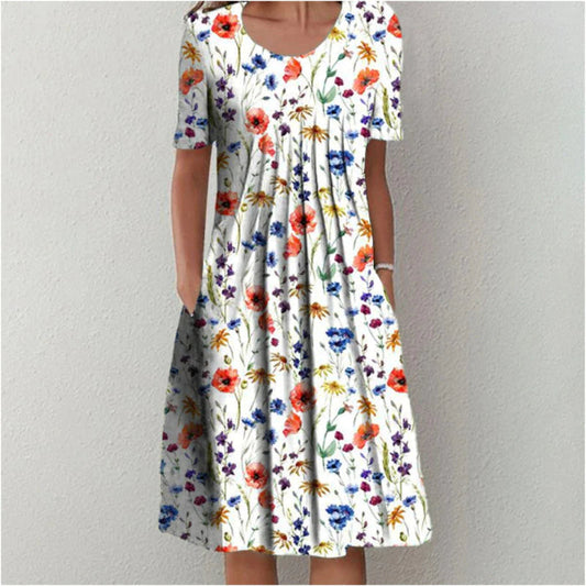 Erin - Robe élégante avec un imprimé floral délicat
