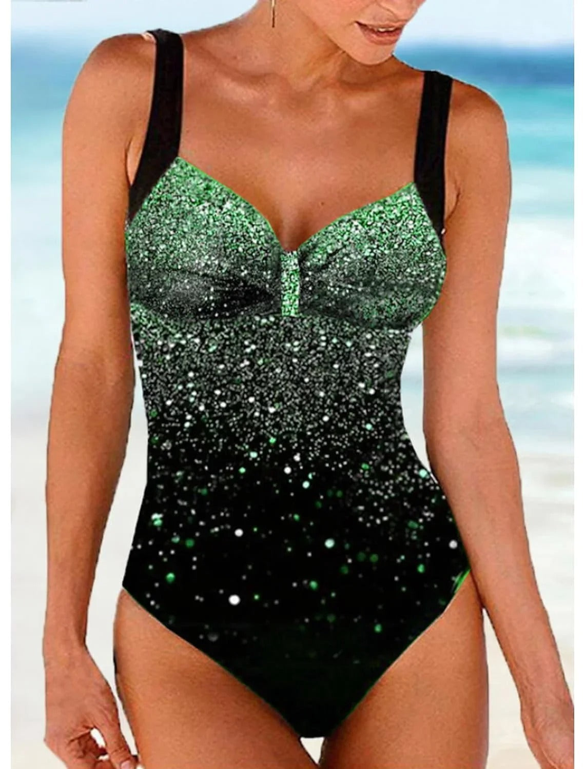 LolaBeach - Maillot de bain imprimé paillettes
