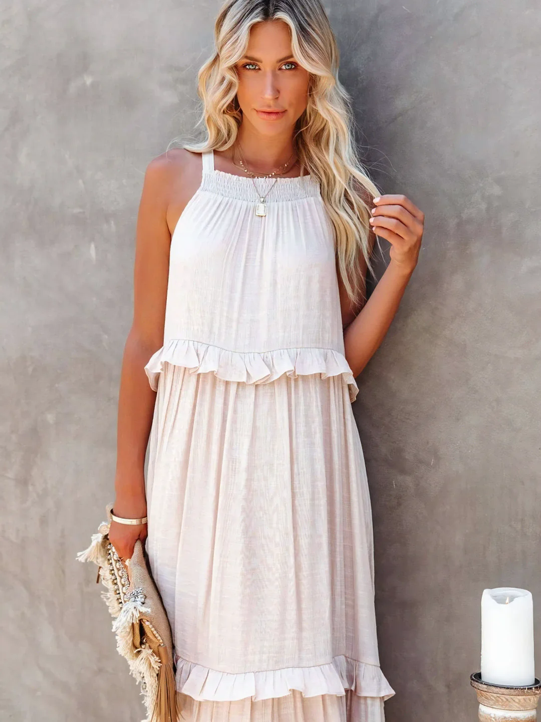 Mabel | Robe Maxi Ruffle Breeze